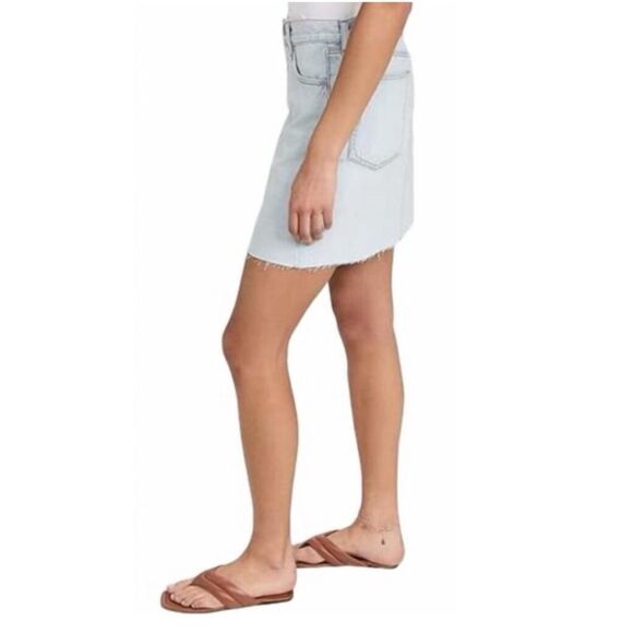 RAG & BONE Women’s High Rise Raw Hem Denim Mini Skirt In Primrose, SZ 30 - Picture 12 of 12